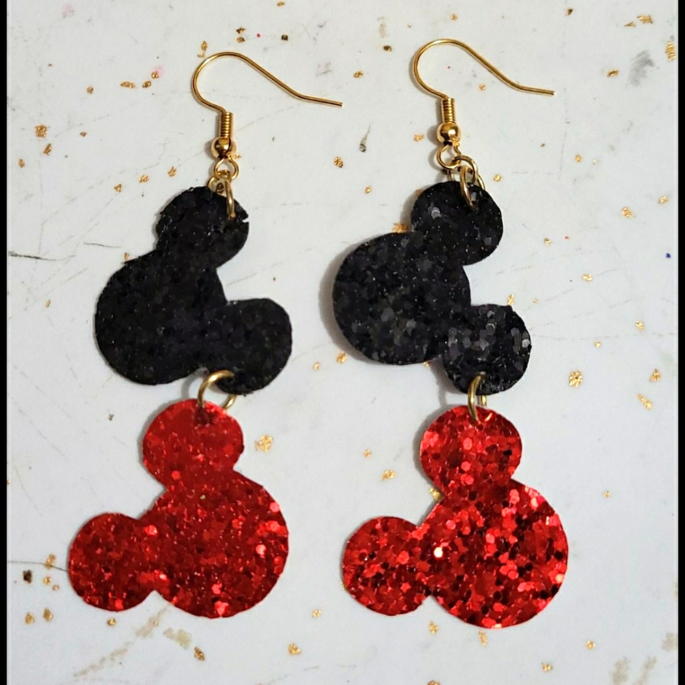 💍 Sparkly Mickey 2 colors earrings